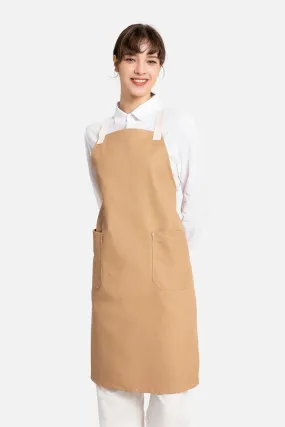 Hayden Khaki Canvas Bib Apron