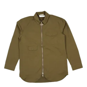 Army Shirt Zip Green