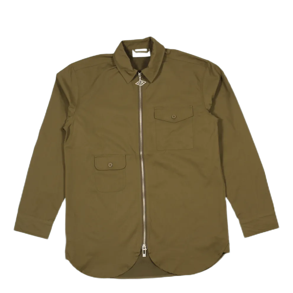 Army Shirt Zip Green