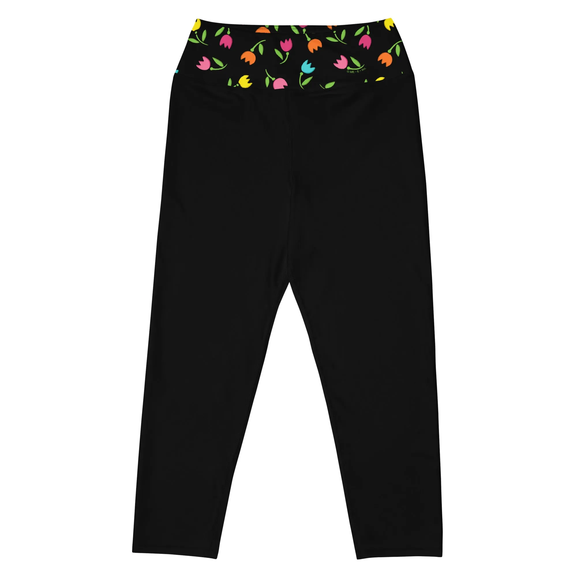 Banded Tulips Capri Leggings