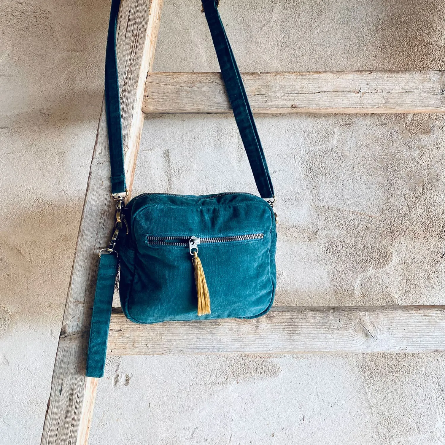 Daily Bag  - WV Woven Velvet - S022 Teal Blue