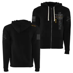 Don't Look Back Full-Zip Hoodie - Black