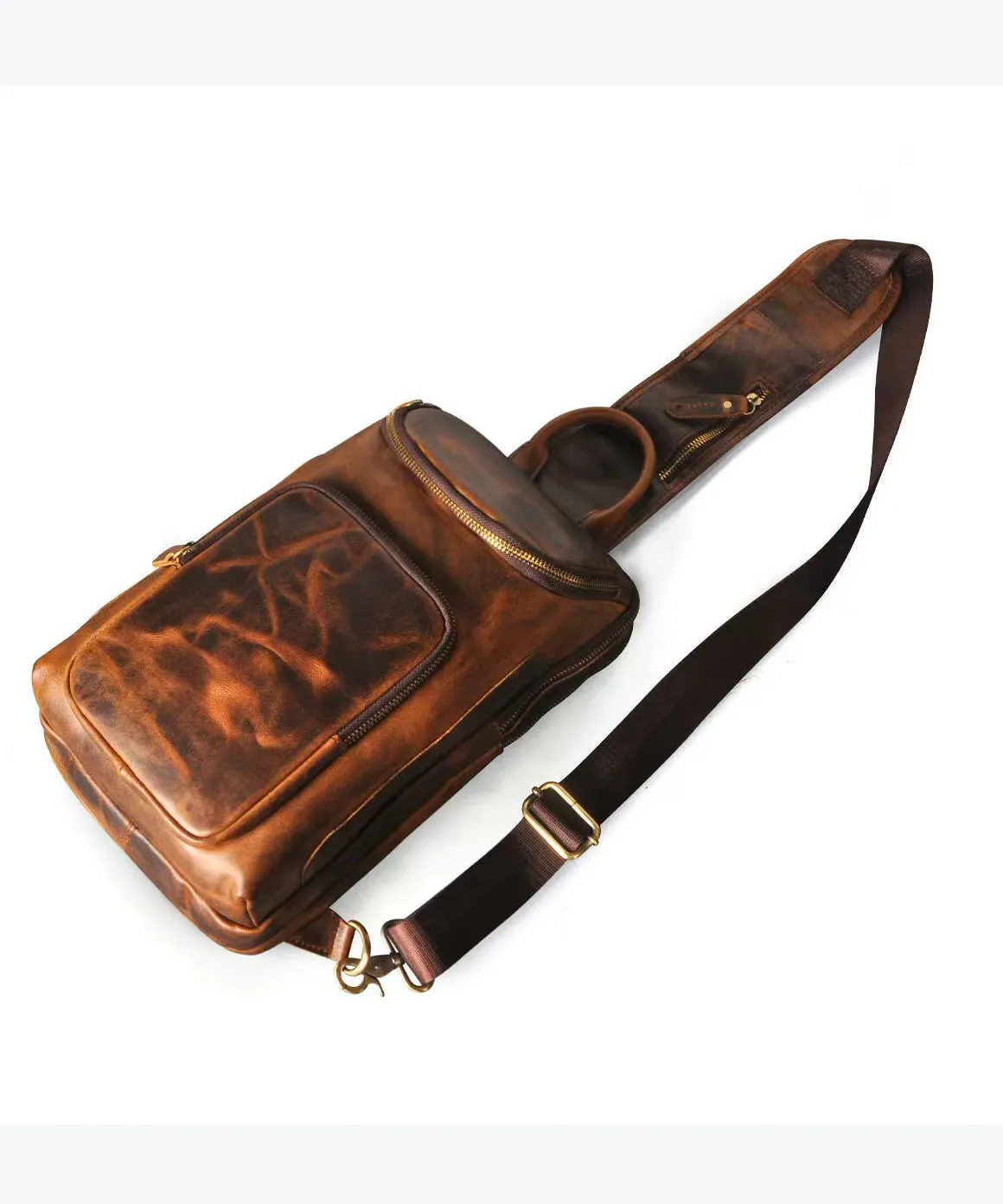 Fashionable Boutique Cowhide Versatile Chest Bag ZX1035