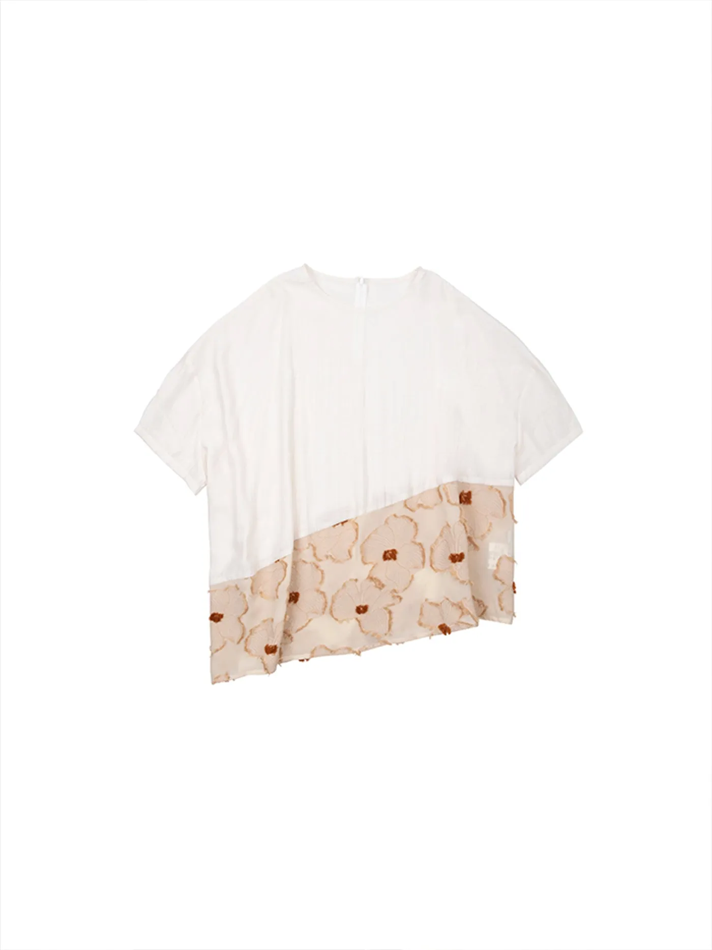 Floral Jacq Asymmetric Hem Blouse