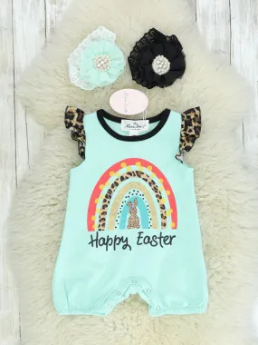 Happy Easter Rainbow Bubble Romper