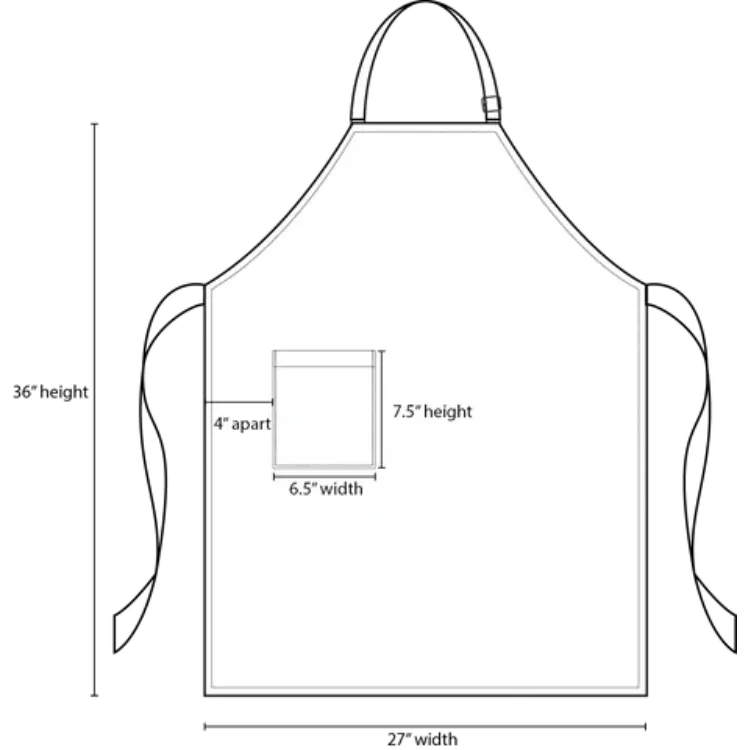 Hayden Khaki Canvas Bib Apron