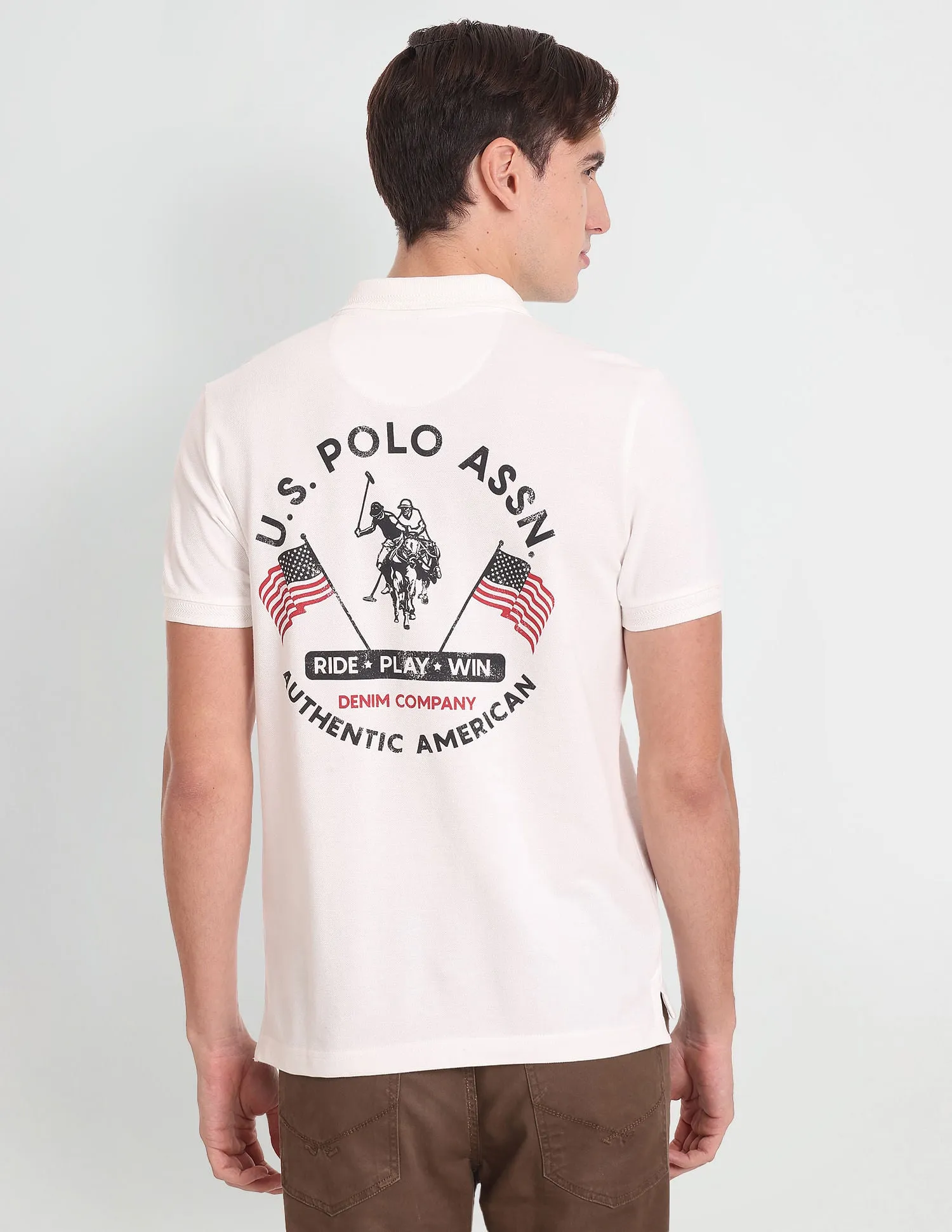 Iconic Graphic Print Polo Shirt