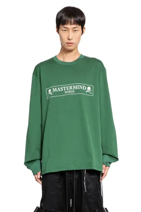 MASTERMIND WORLD MAN GREEN T-SHIRTS & TANK TOPS