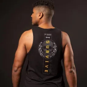 Men's I Survive Tank - Black