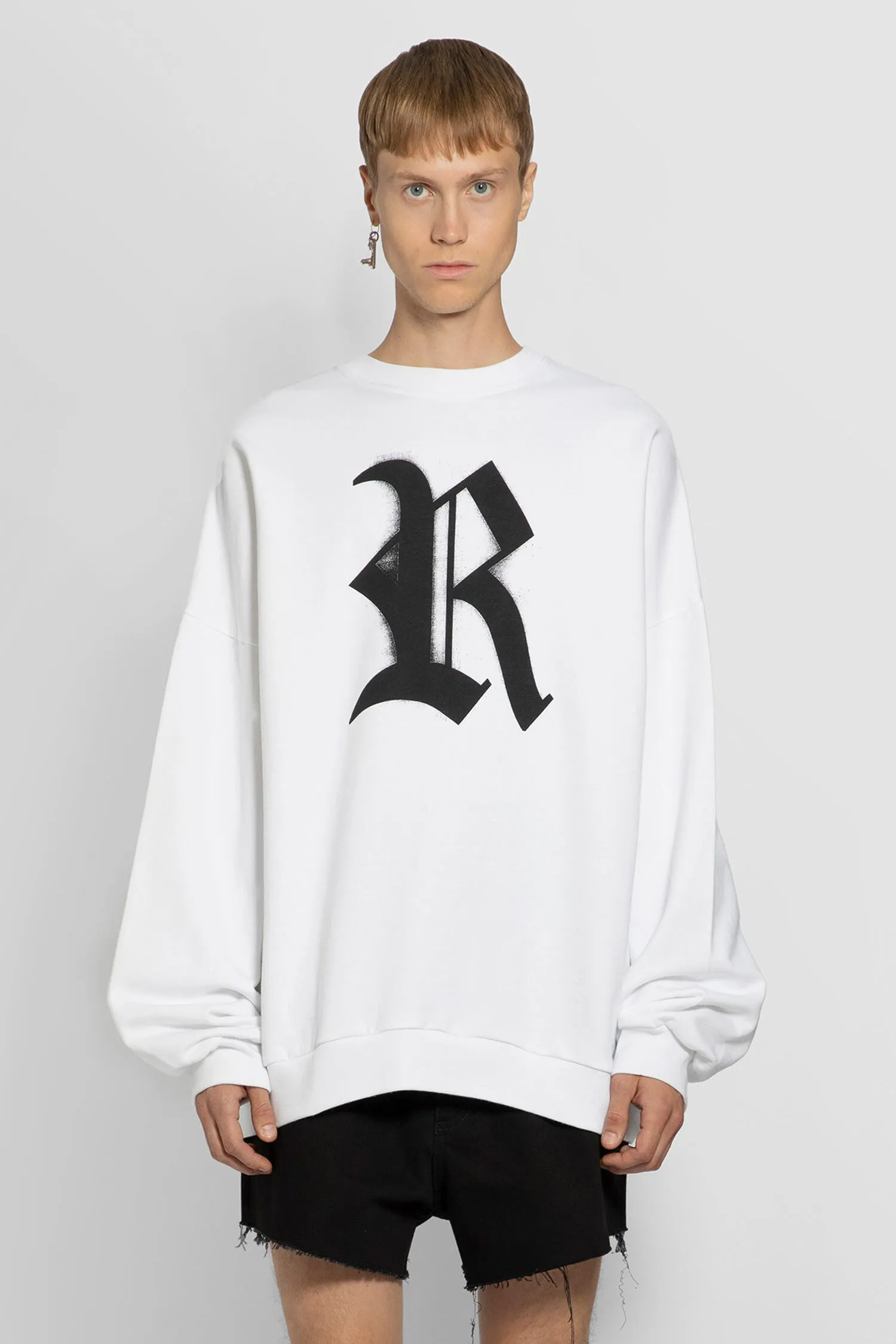 RAF SIMONS MAN WHITE SWEATSHIRTS