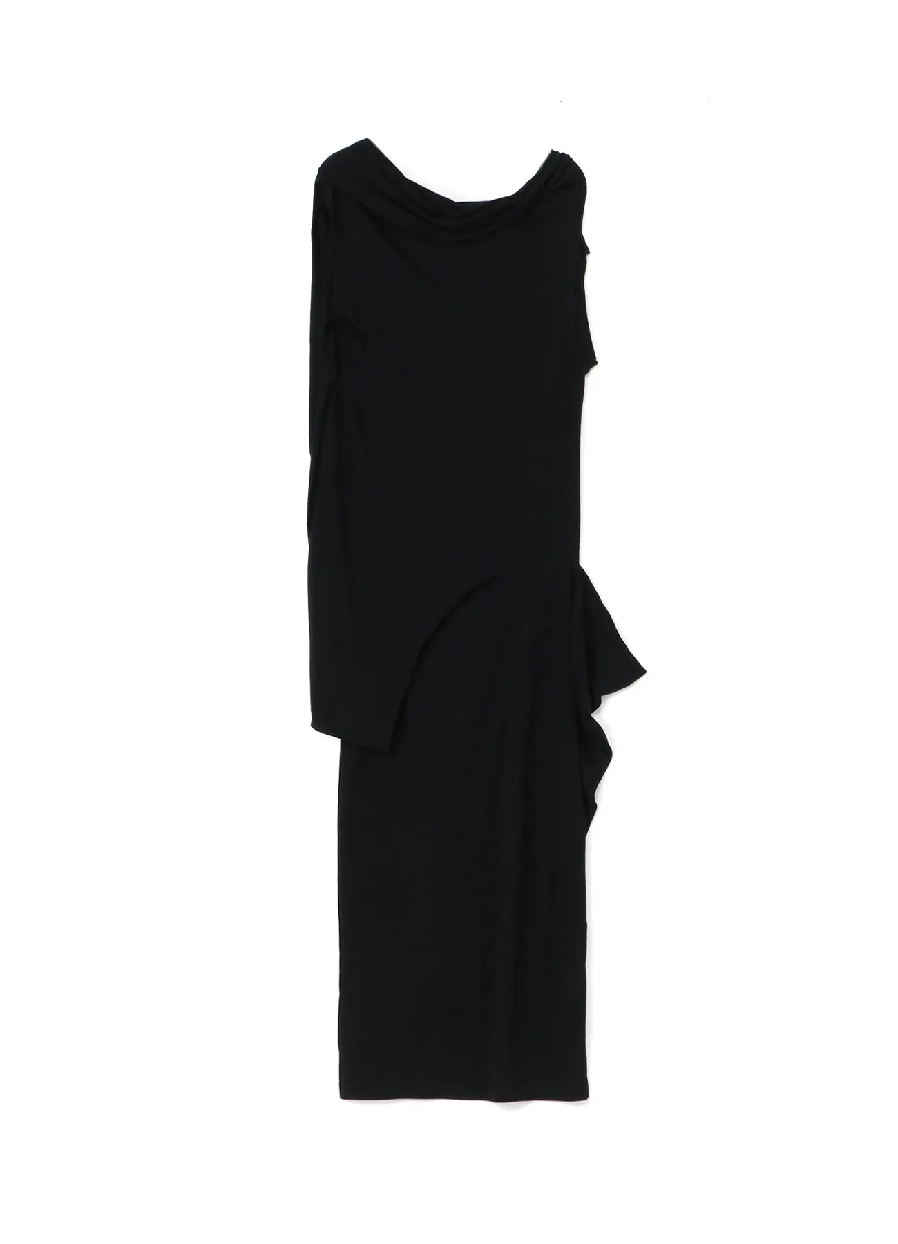 RAYON JERSEY DRAPED DRESS