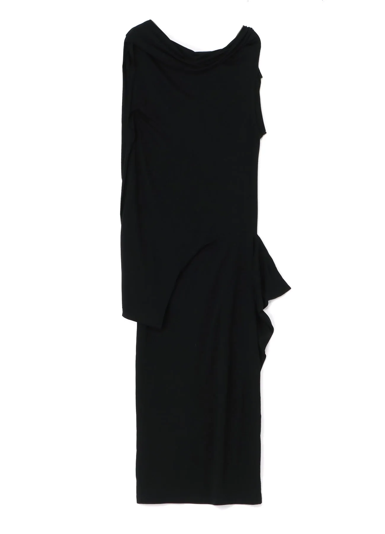 RAYON JERSEY DRAPED DRESS